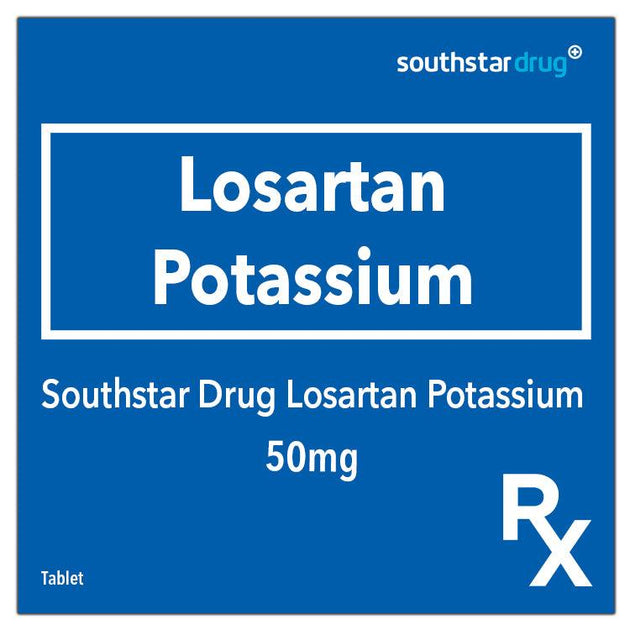 Buy Rx: Southstar Drug Losartan Potassium 50mg Tablet Online ...