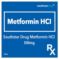 Rx: Southstar Drug Metformin HCI 500mg Tablet - Southstar Drug