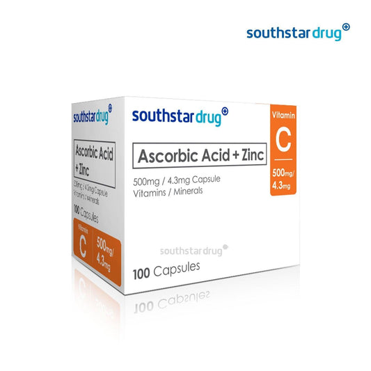 Southstar Drug Ascorbic Acid + Zinc Capsule - 100s - Southstar Drug