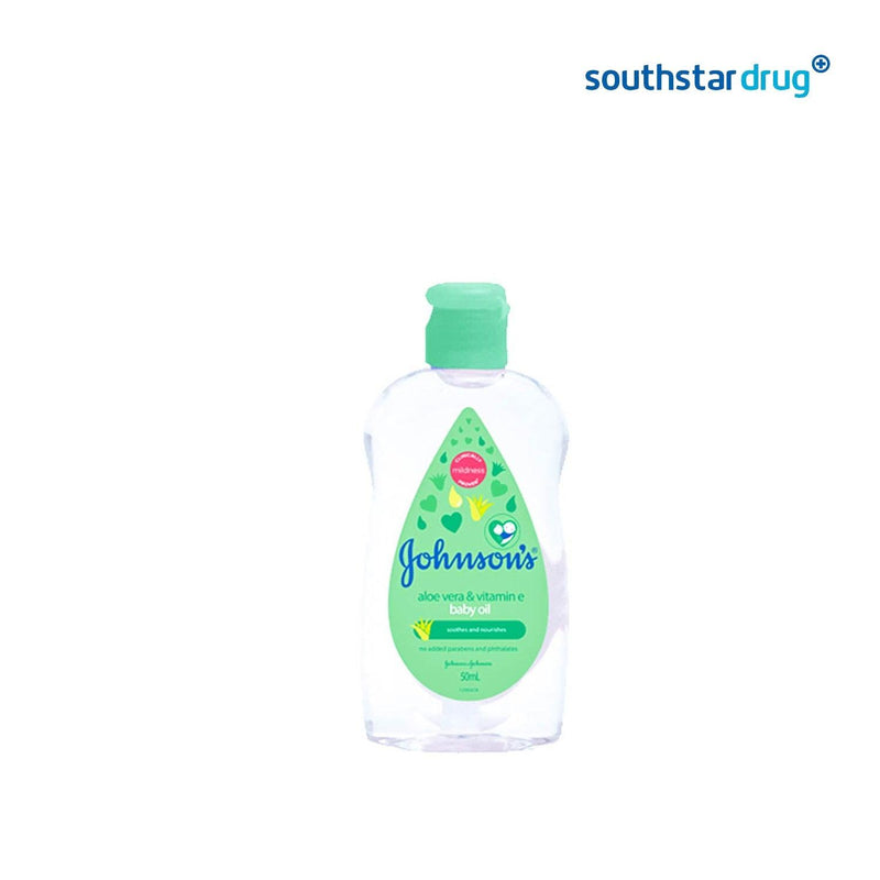 Johnson's Baby Oil Aloe Vera & Vitamin E 50ml - Southstar Drug