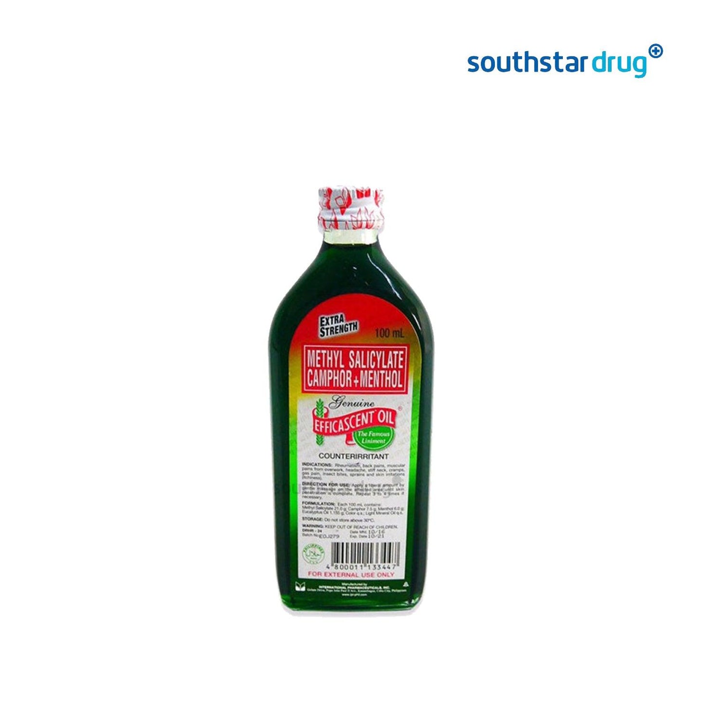 Efficascent Oil Extra Strength 100ml - Southstar Drug