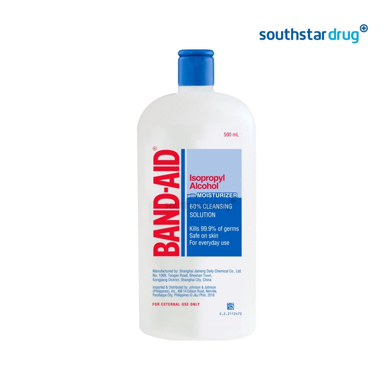 Band Aid 60% With Moisturizer Alcohol 500ml - Southstar Drug