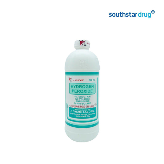 J Hydrogen Peroxide 20 v 500ml Solution - Southstar Drug