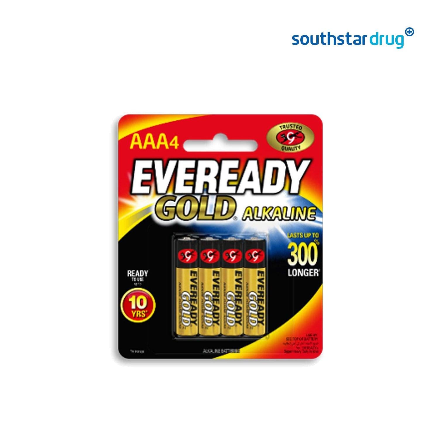 Eveready Gold Alkaline AAA 4 - Southstar Drug