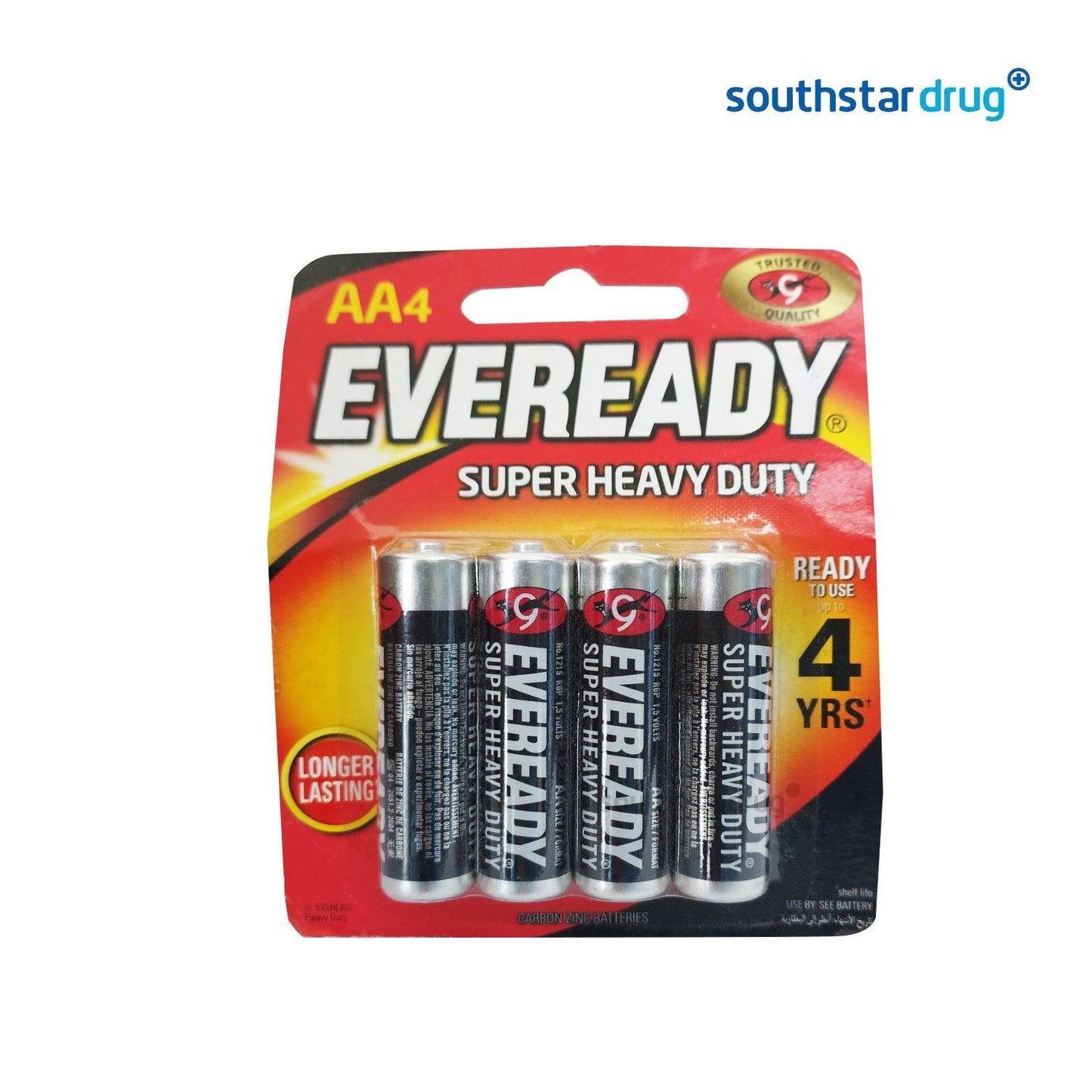 Eveready Super Heavy Duty Battery AA 4 - Southstar Drug