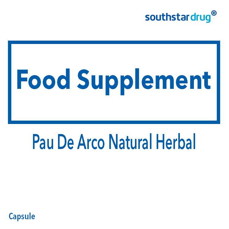 Pau De Arco Natural Herbal Capsule - 20s - Southstar Drug