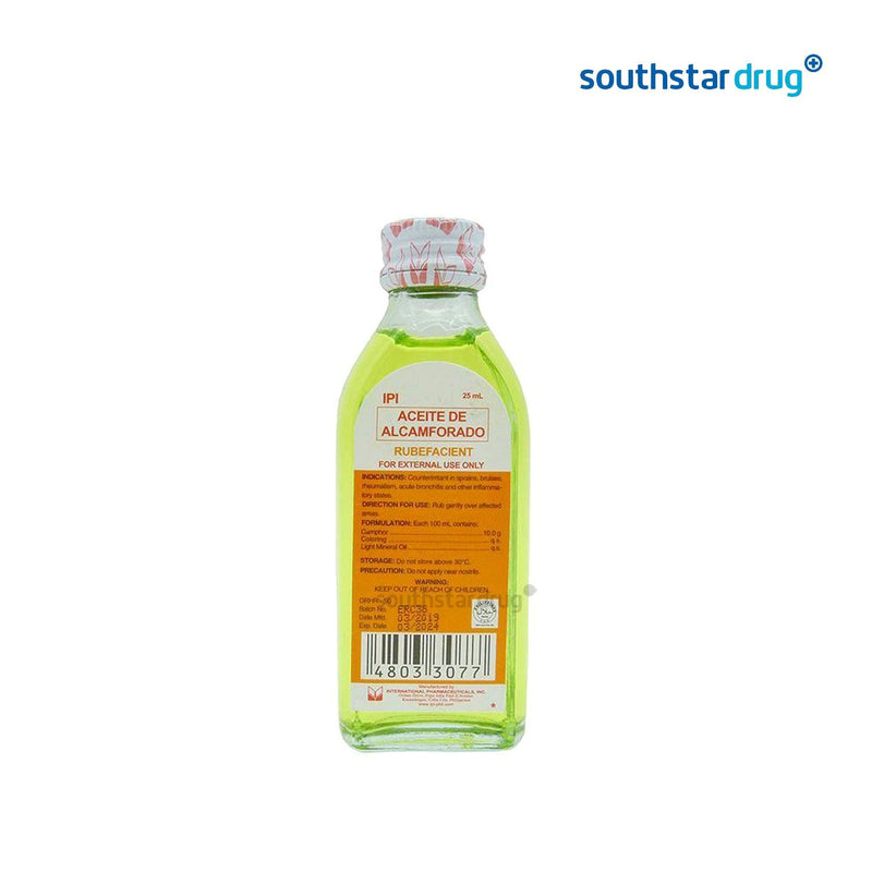 Ipi Aceite Alcamporado 25 ml Solution - Southstar Drug