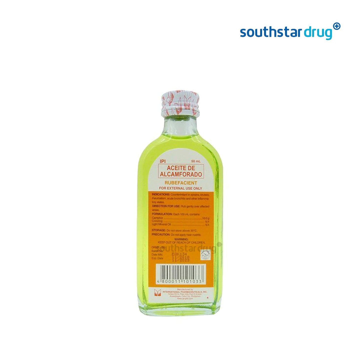 Ipi Aceite Alcamporado 50ml Solution - Southstar Drug