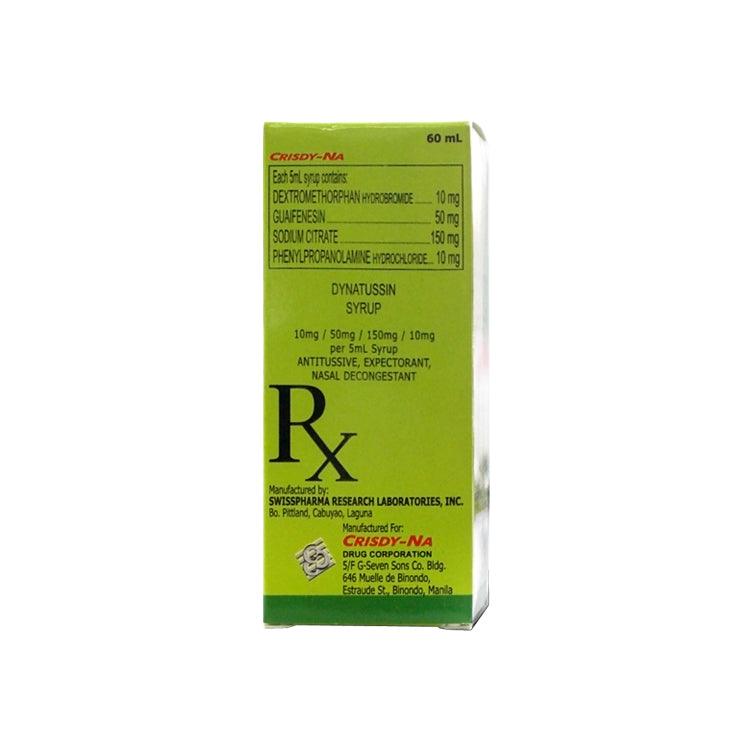 Rx: Dynatussin 250mg 60ml Syrup - Southstar Drug