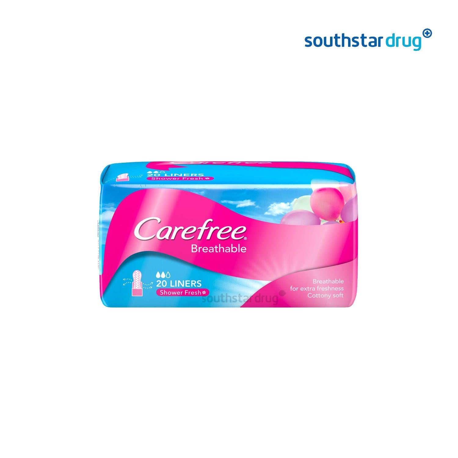 Carefree Breathable Scented Panty liner - 20s - Southstar Drug