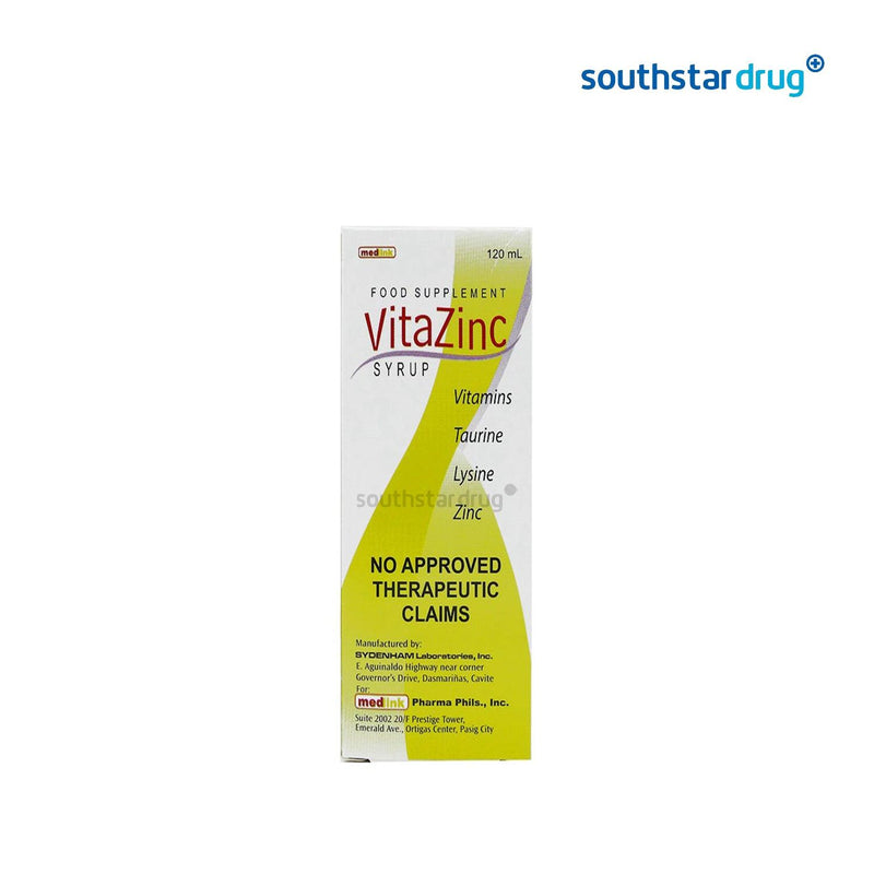 Vitazinc 120ml Syrup - Southstar Drug