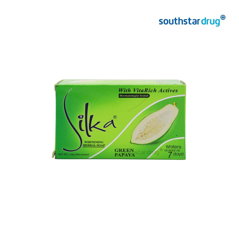 Silka Whitening Soap Green Papaya 135 g - Southstar Drug