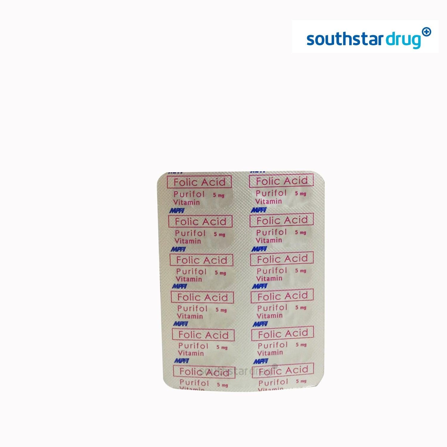 Rx: Purifol 5mg Capsule - Southstar Drug