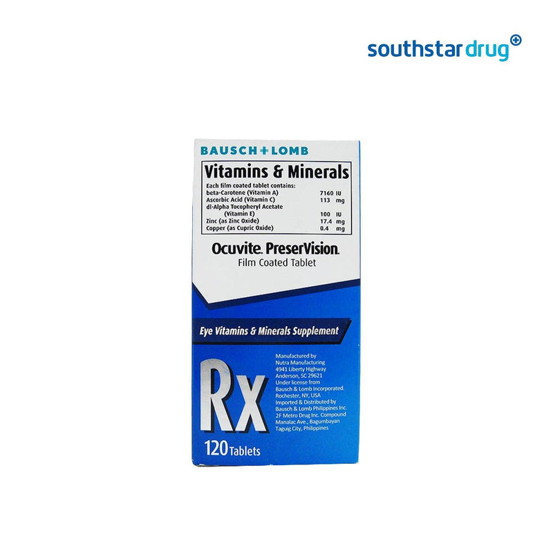 Ocuvite Preservision Tablet - 20s - Southstar Drug
