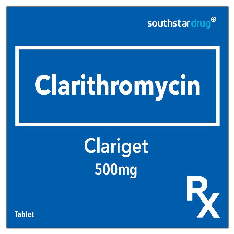 Rx: Clariget 500mg Tablet - Southstar Drug