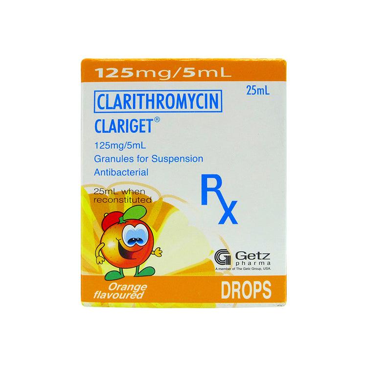 Rx: Clariget 125mg / 5ml 25ml Granules for Suspension - Southstar Drug