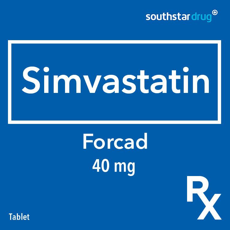 Rx: Forcad 40mg Tablet - Southstar Drug