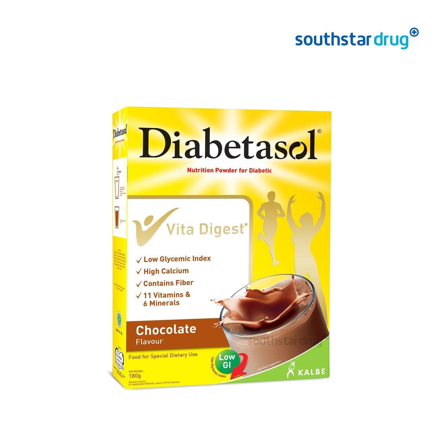 Diabetasol Chocolate 180g - Southstar Drug