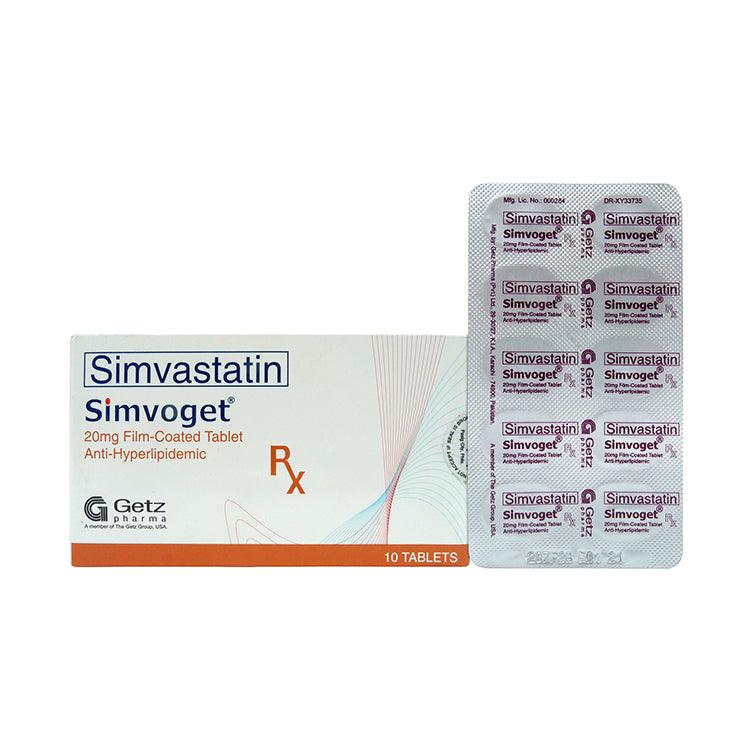 Rx: Simvoget 20mg Tablet - Southstar Drug