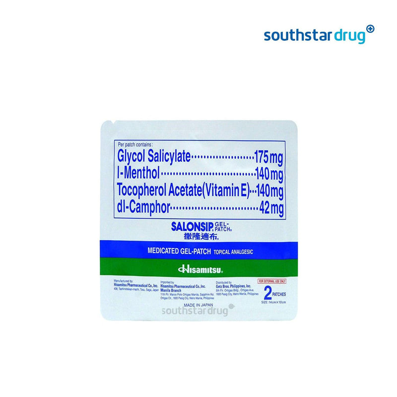 Salonpas Medicated Gel Patch - Southstar Drug