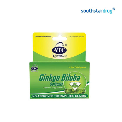 ATC Gingko Biloba 400mg Softgel - 30s - Southstar Drug