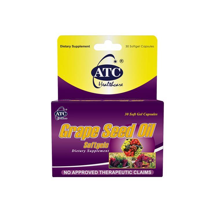 ATC Grape Seed 500mg Soft Gel Capsule - 30s - Southstar Drug