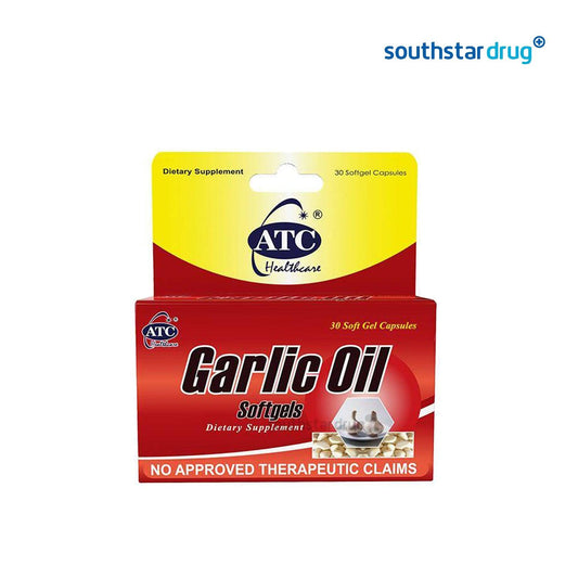 ATC Garlic Oil 500mg Softgel - 30s - Southstar Drug