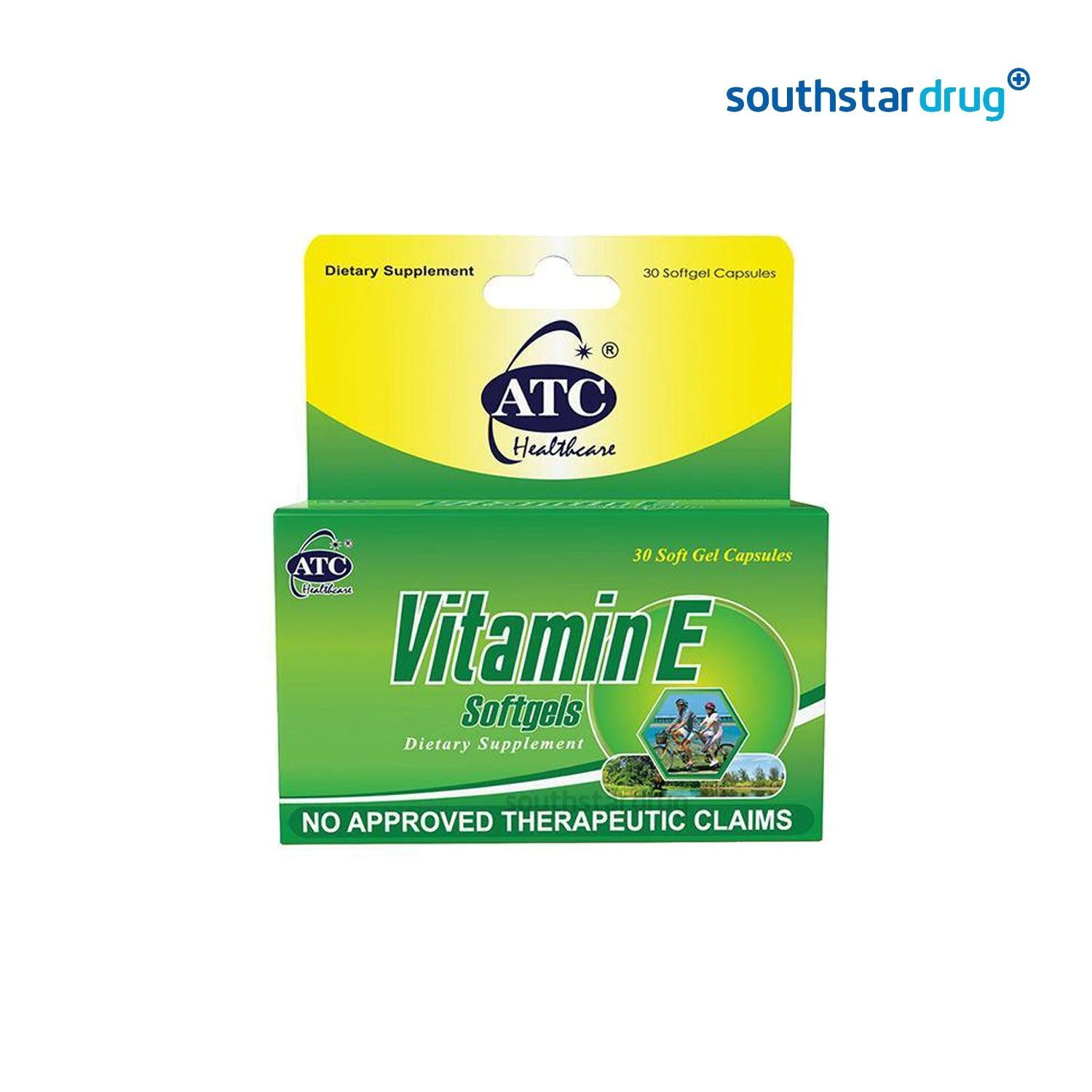 ATC Vitamin E 500mg Softgel - 30s - Southstar Drug