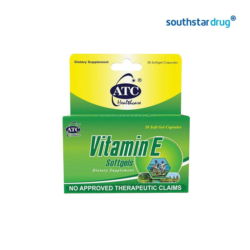 ATC Vitamin E 500 mg Softgel - 30s - Southstar Drug