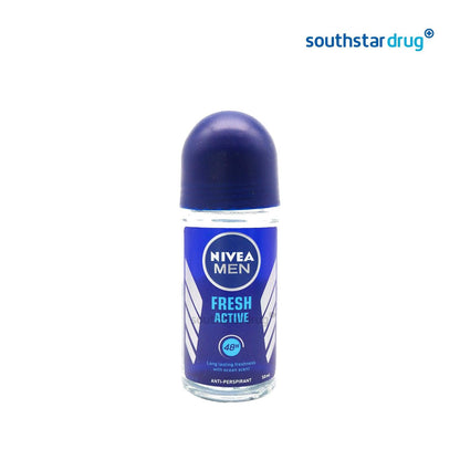 Nivea Men Fresh Active 50ml Roll On - Southstar Drug