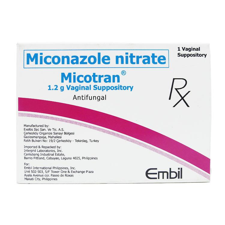 Rx: Micotran 1200mg Vaginal Suppository - Southstar Drug