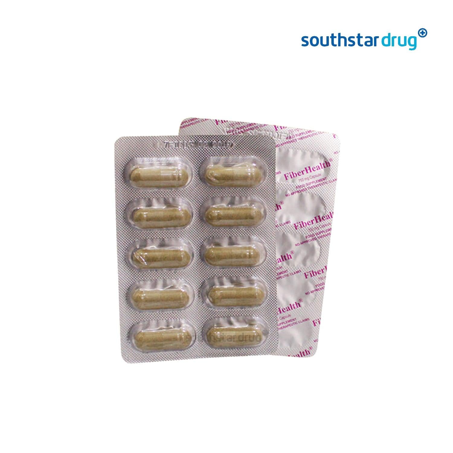 Fiber Health 750mg Capsule - 20s - Southstar Drug