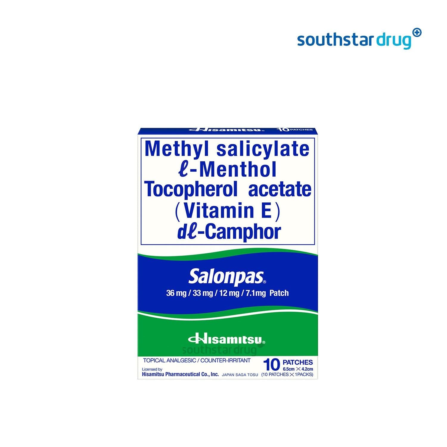 Salonpas Medicated Patch - Southstar Drug