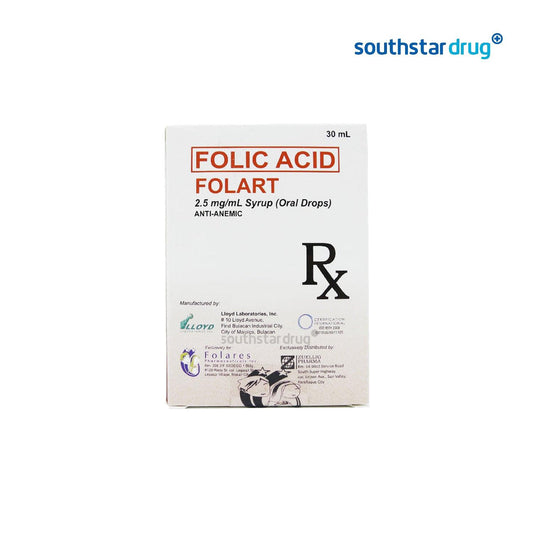 Folart 2.5mg /ml 30ml Drops - Southstar Drug