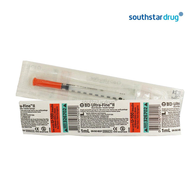 Buy BD Insulin Syringe Ufine 8 mm x g 30 1 ml Online | Southstar Drug