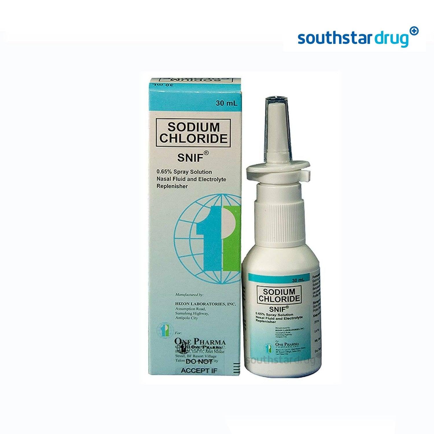 Rx: Snif 0.65% 30ml Nasal Spray - Southstar Drug