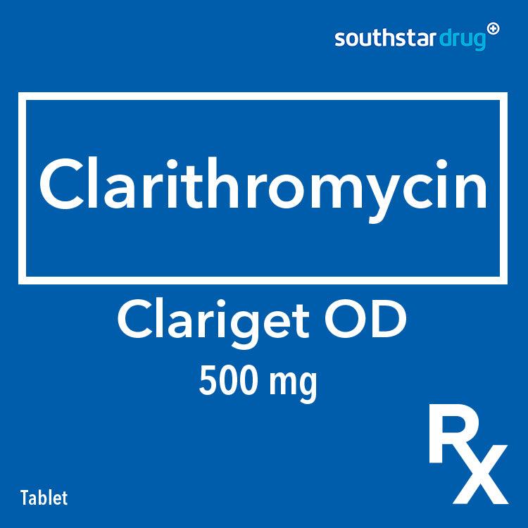 Rx: Clariget OD 500mg Tablet - Southstar Drug