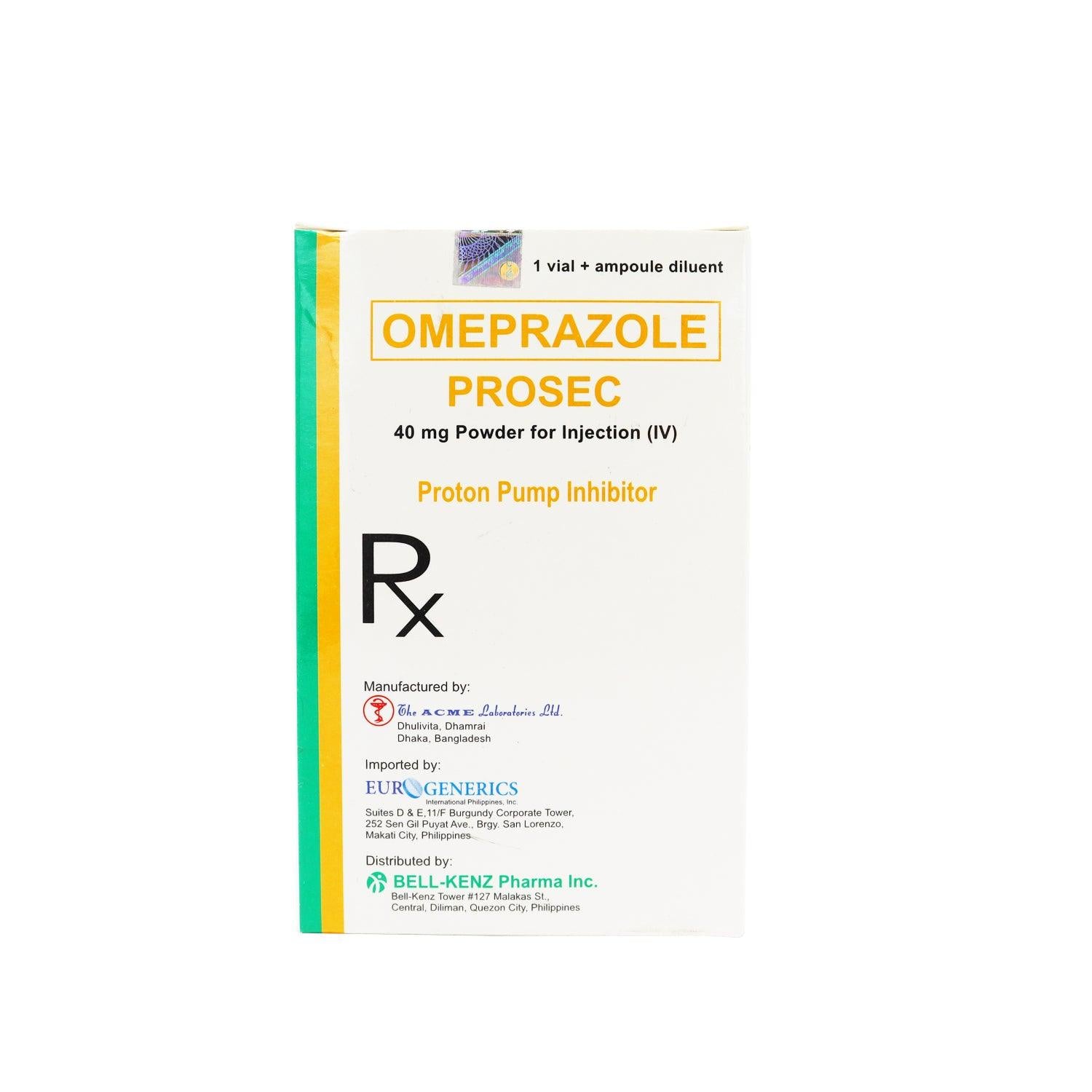 Rx: Prosec 40mg Vial - Southstar Drug