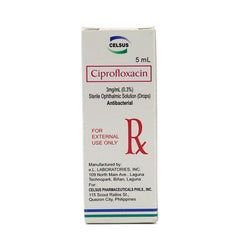 Rx: Ciprofloxacin 3mg /ml (0.3%) 5ml Ophthalmic Solution - Southstar Drug