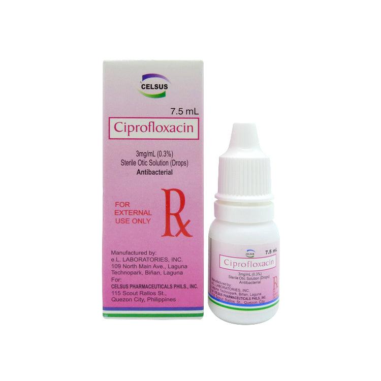 Rx: Ciprofloxacin 0.3 % 7.5ml Otic Drops - Southstar Drug