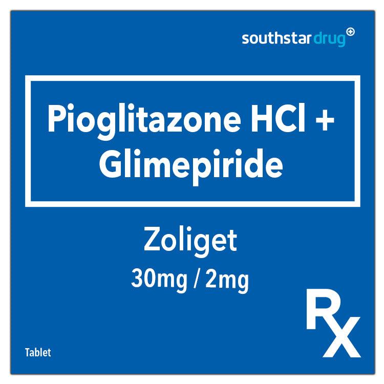 Rx: Zoliget 30mg / 2mg Tablet - Southstar Drug