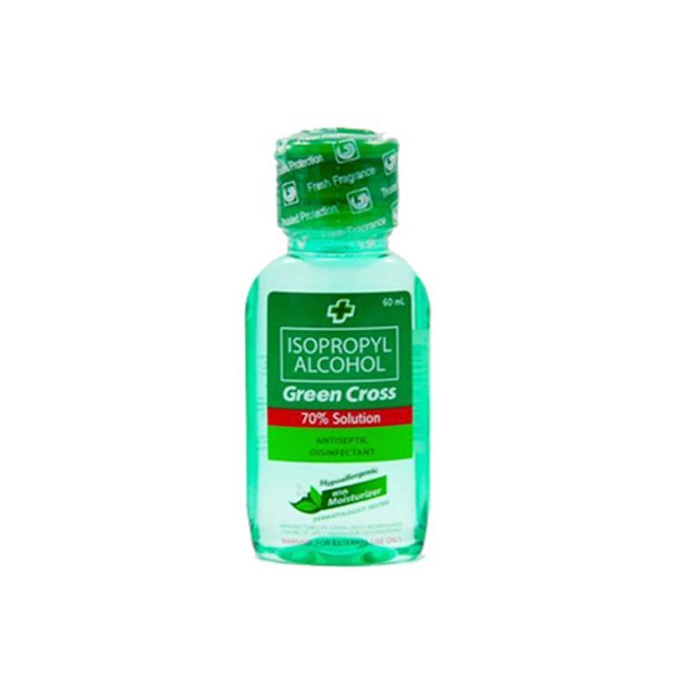 Green Cross Alcohol with Moisturizer 70% 60ml - Southstar Drug