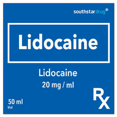Rx: Lidocaine 20mg /ml 50ml Vial - Southstar Drug