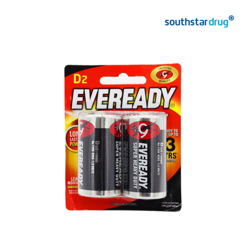Eveready Battery D Black - 2s - Southstar Drug