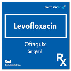 Rx: Oftaquix 5mg /ml 5ml Ophthalmic Solution - Southstar Drug