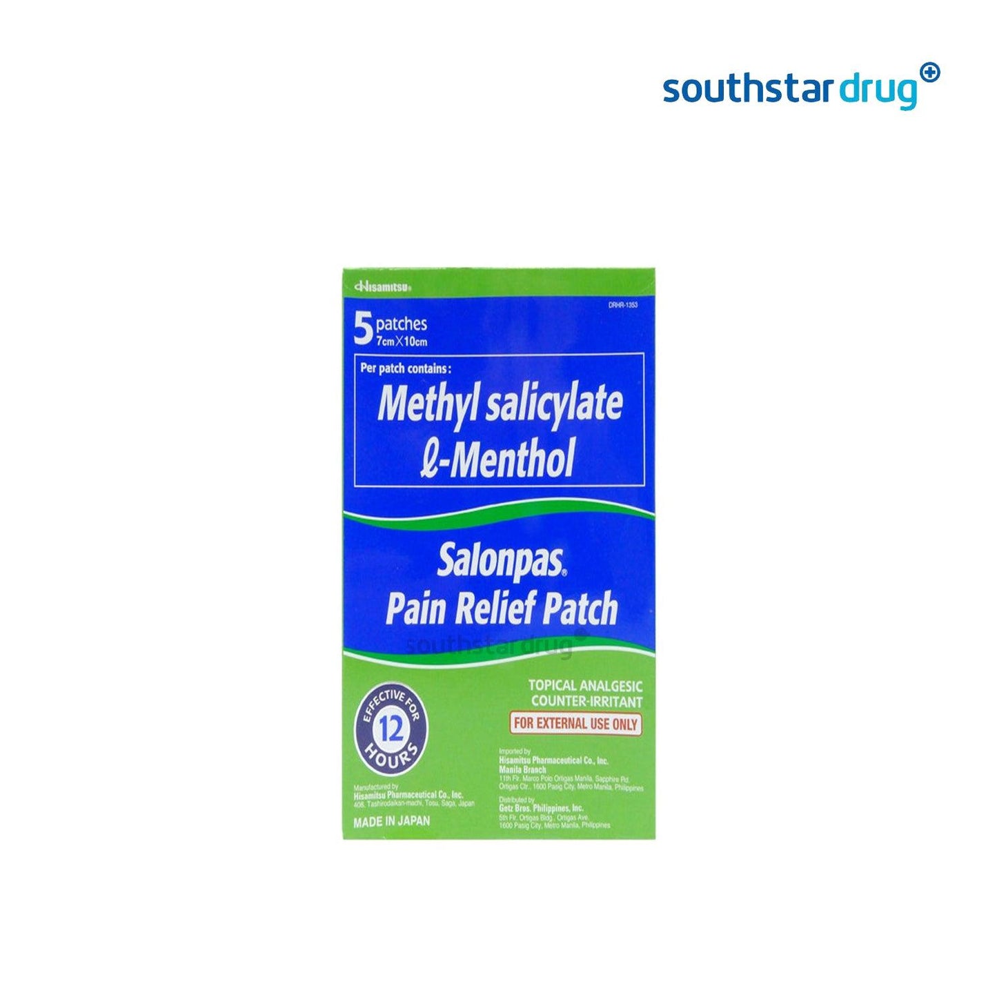 Salonpas Pain Relief Patch single pack for daily comfort support