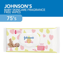Johnson's Baby Wipes Skin Care Fragrance Free - 75s - Southstar Drug