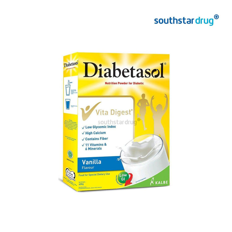 Diabetasol Vanilla 600g - Southstar Drug