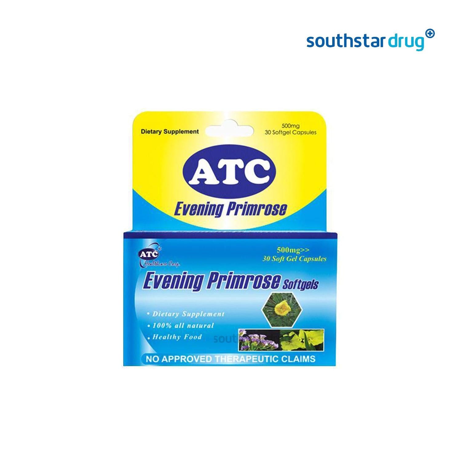 ATC Evening Primrose 500mg Softgel - 30s - Southstar Drug