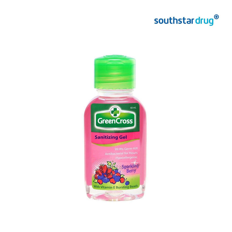 Green Cross Sparkling Berry Sanitizing Gel 60 ml - Southstar Drug